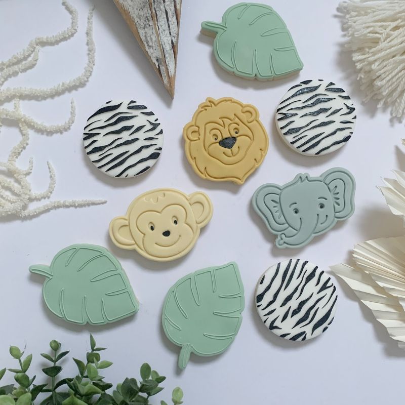 Elephant Jungle Cookie Cutter and Stamp