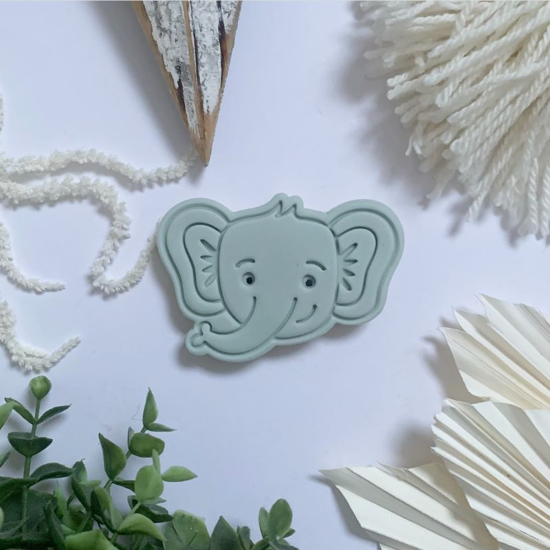 Elephant Jungle Cookie Cutter and Stamp