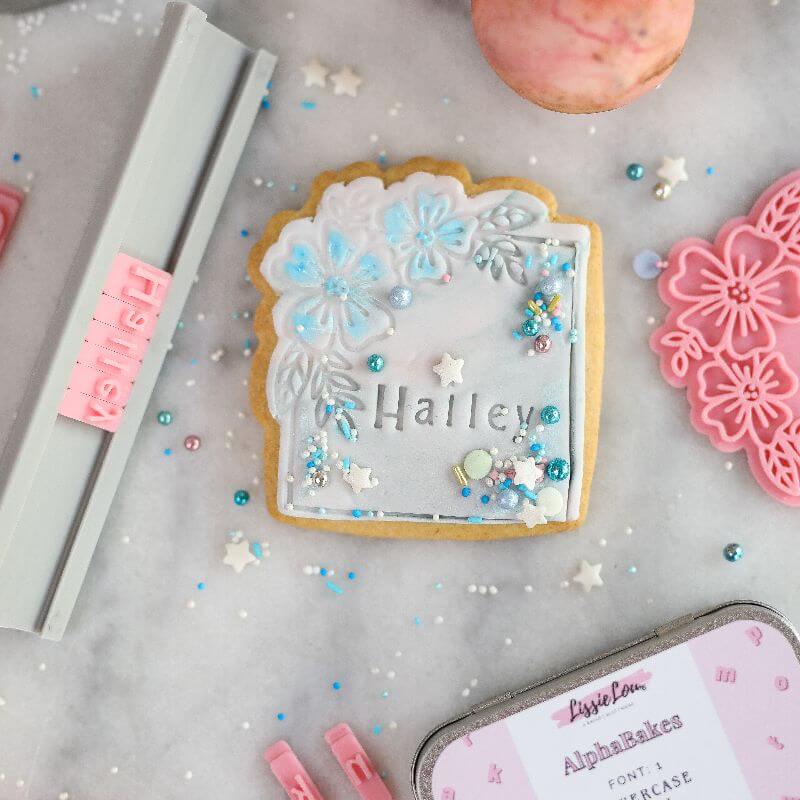 Square with Flowers Cookie Cutter and Stamp