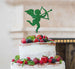 Cupid Valentine's Cake Topper Glitter Card Green