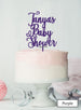 Custom Baby Shower With Name Pretty Acrylic Shopify - Purple