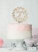 Custom Names Wreath Pretty Wedding Cake Topper