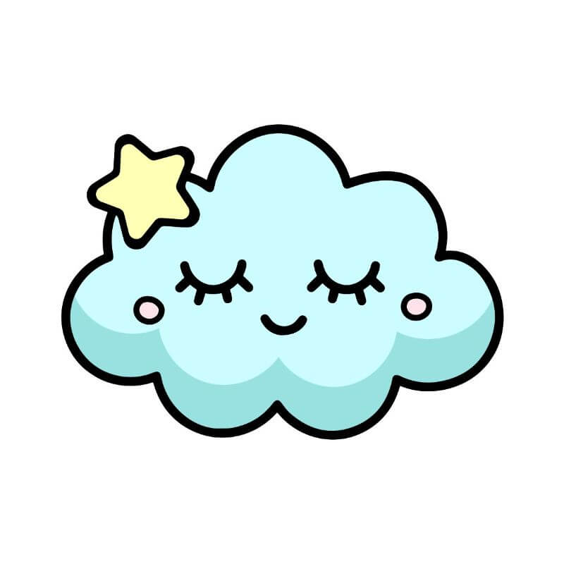 Cute Cloud Baby Shower Cookie Cutter