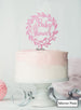 Baby Shower Wreath Cake Topper Premium 3mm Acrylic Mirror Pink