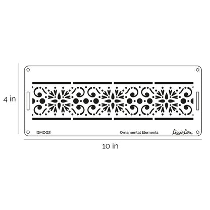 Ornamental Elements Cake Stencil - Border Design