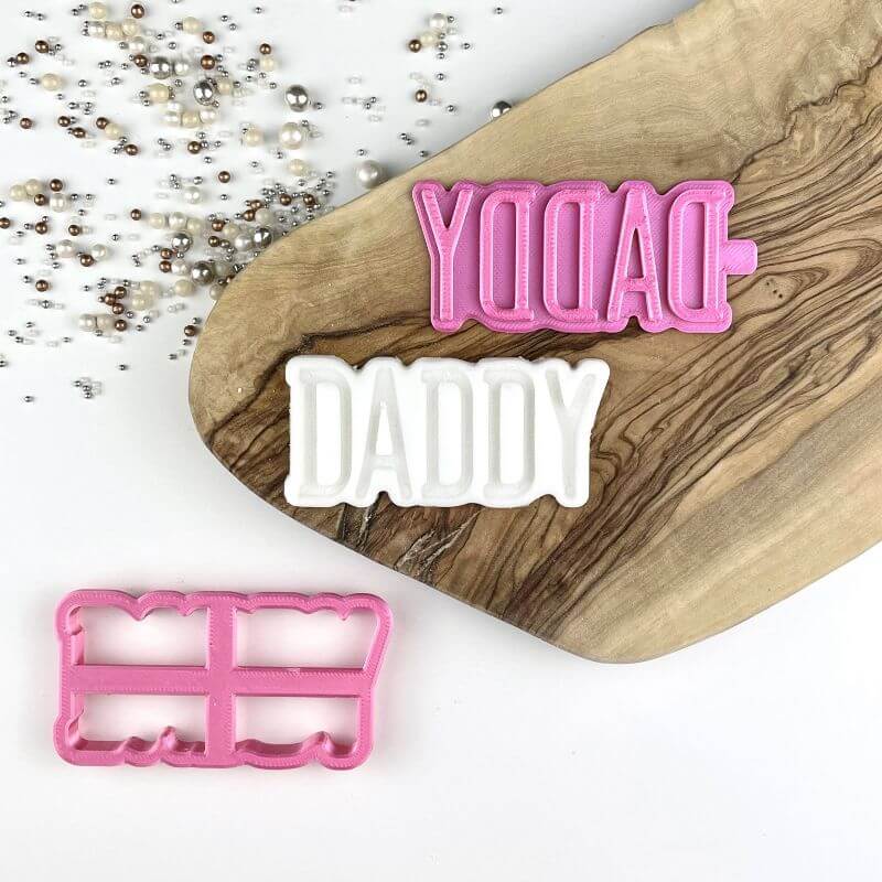 Daddy Father's Day Cookie Cutter and Stamp
