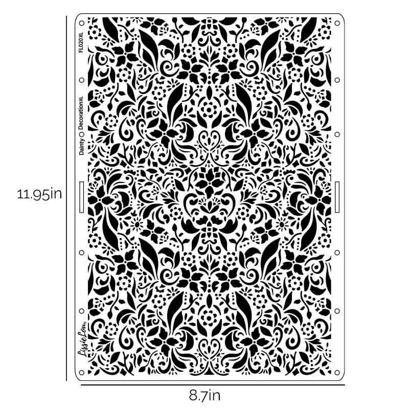 Dainty Decoration Cake Stencil - XL Size Design