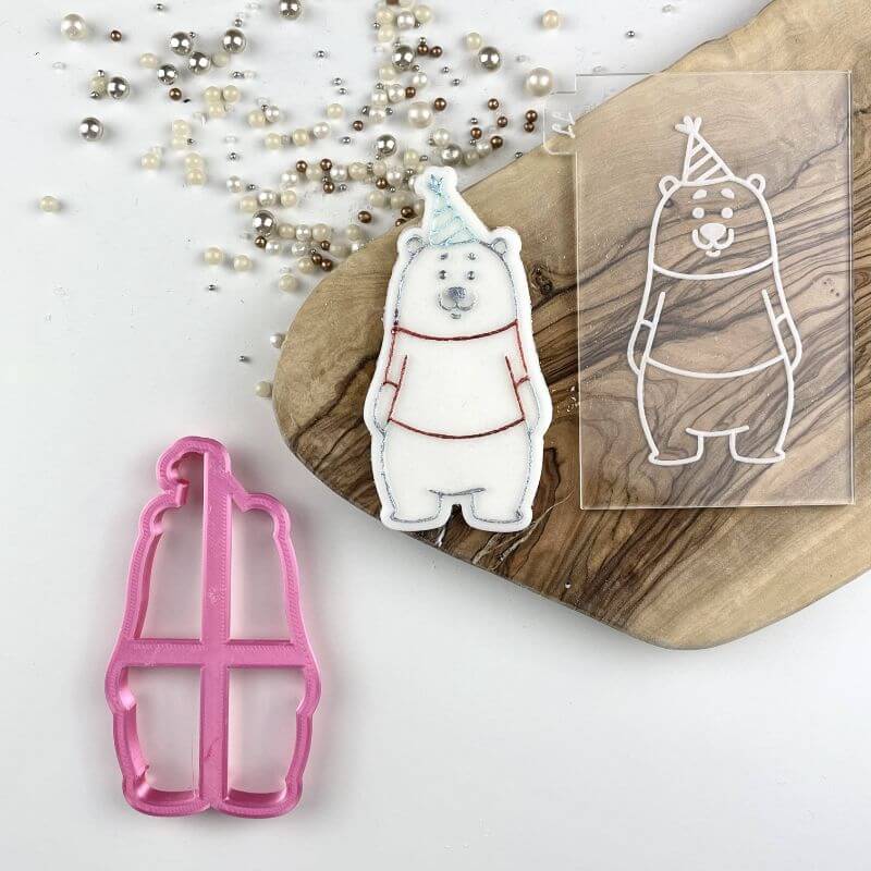 Daniel in a Party Hat Birthday Cookie Cutter and Embosser