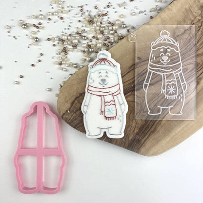 Daniel with Christmas Scarf Cookie Cutter and Embosser