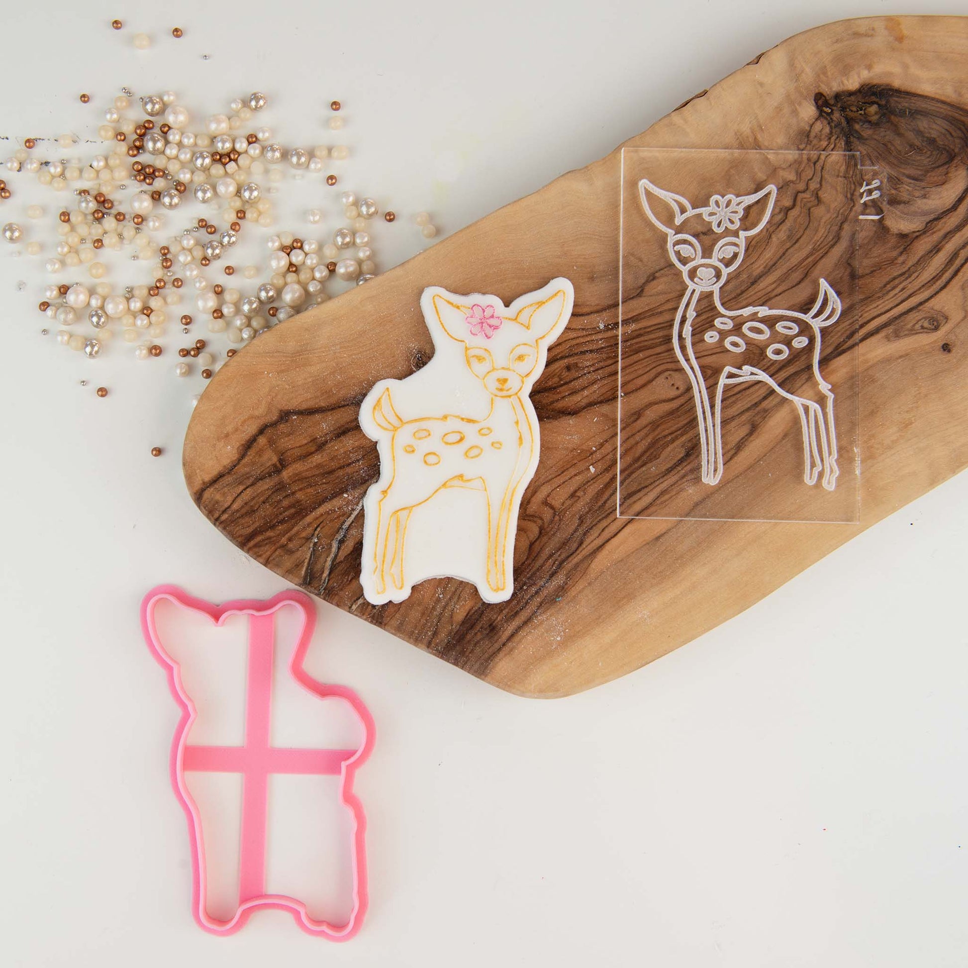 Deer Woodland Cookie Cutter and Embosser