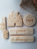 Blessings in Verity Font Ramadan Cookie Cutter and Embosser