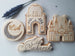 Mosque Outline with Eid Mubarak Ramadan Cookie Cutter and Stamp