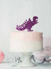 Bespoke Dinosaur Tyrannosaurus Rex Cake Topper Dark Purple
