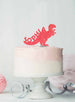 Bespoke Dinosaur Tyrannosaurus Rex Cake Topper Light Pink