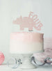 Dinosaur Four 4th Birthday Cake Topper Glitter Card White