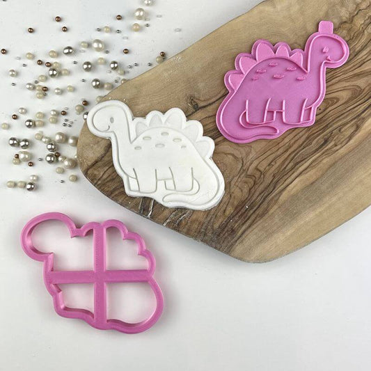 Diplodocus Dinosaur Cookie Cutter and Stamp