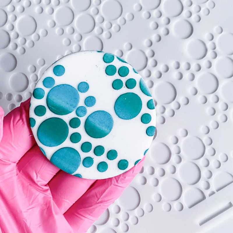 Dots & Spots Cake Stencil - Full Size Design