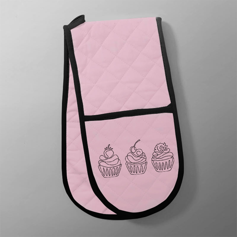 Modern Cupcakes 100% Organic Cotton Oven Gloves