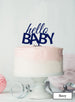 Hello BABY Baby Shower Cake Topper Premium 3mm Acrylic Navy