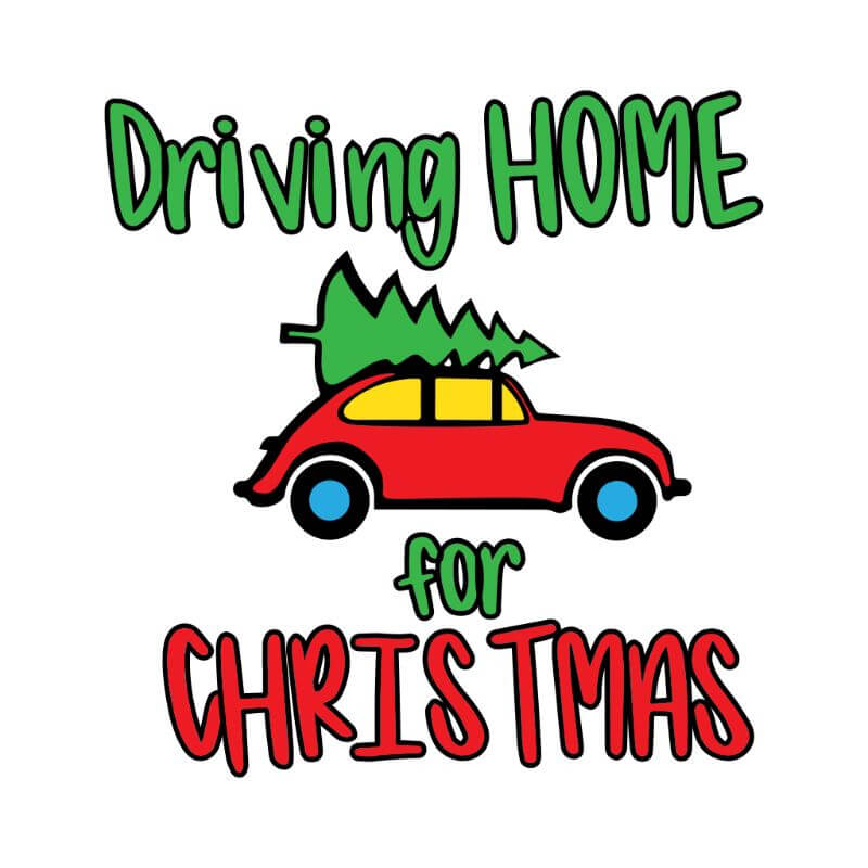 Driving Home for Christmas Cookie Cutter