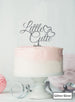 Little Cutie Baby Shower Cake Topper Premium 3mm Acrylic Glitter Silver
