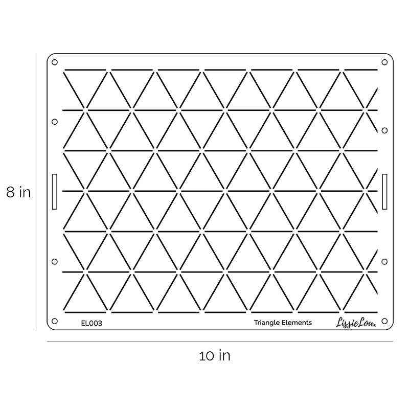 Triangle Elements Cake Stencil - Full Size Design