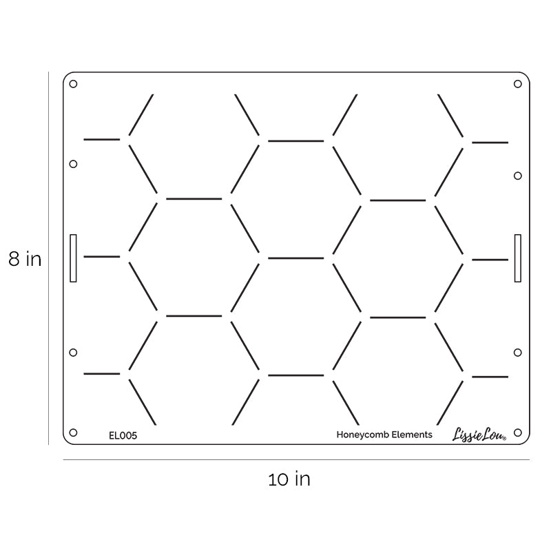 Honeycomb Elements Cake Stencil - Full Size Design