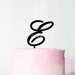 Wedding Initial Letter E Style Acrylic Cake Topper