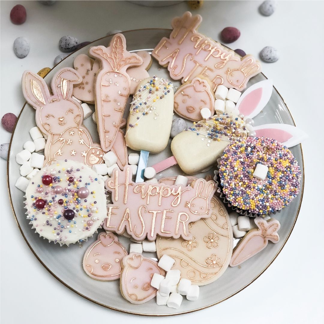 Set of 12 Easter Cookie Cutter and Embosser Bundle