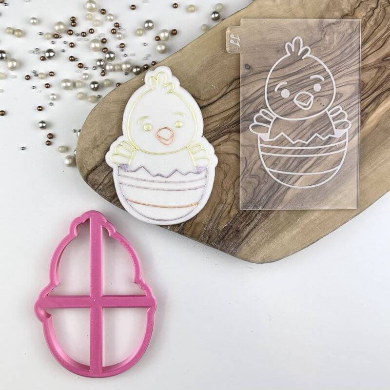 Easter Chick Large Cookie Cutter and Embosser