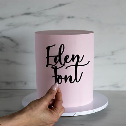 Eden Font Custom Cake Topper or Cake Motif Premium 3mm Acrylic or Birch Wood