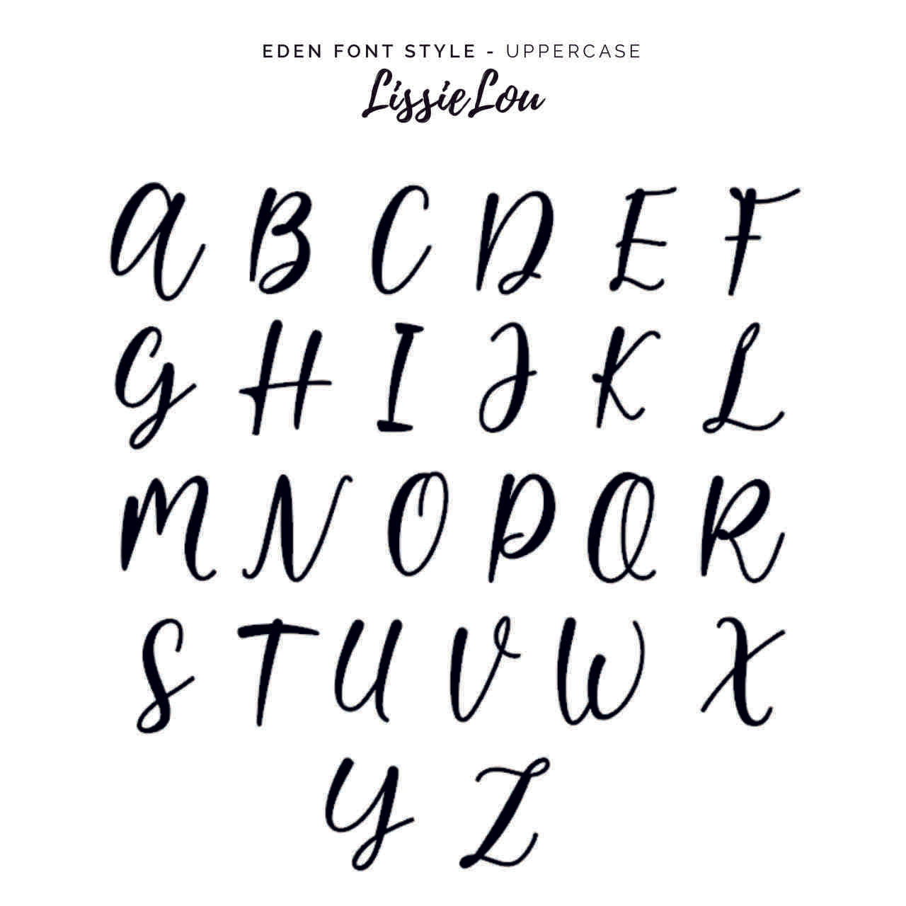 Eden Font Style Name Cake Topper Premium 3mm Acrylic or Birch Wood
