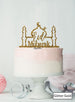 Eid Mubarak Mosque Acrylic Cake Topper Glitter Gold