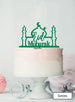 Eid Mubarak Mosque Acrylic Cake Topper Green