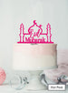 Eid Mubarak Mosque Acrylic Cake Topper Hot Pink