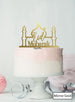 Eid Mubarak Mosque Acrylic Cake Topper Mirror Gold