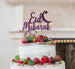 Eid Mubarak Cake Topper Pretty Font Dark Purple