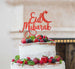 Eid Mubarak Cake Topper Pretty Font Red