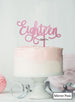 Eighteen Swirly Font 18th Birthday Cake Topper Premium 3mm Acrylic Mirror Pink