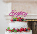 Eighty Birthday Cake Topper 80th Glitter Card Hot Pink