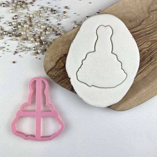 Elegant Wedding Dress Cookie Cutter