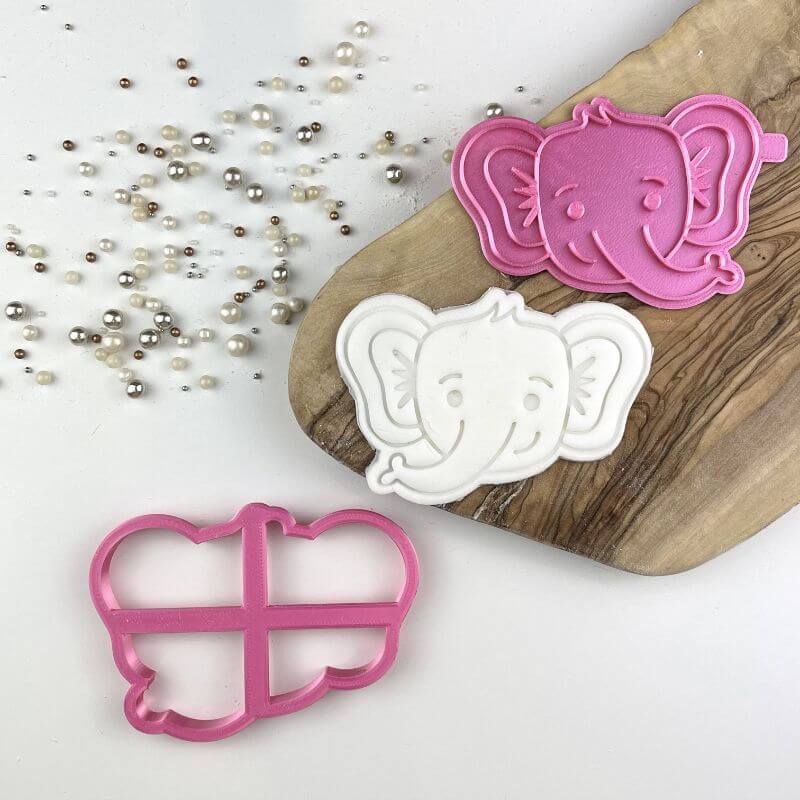 Elephant Jungle Cookie Cutter and Stamp