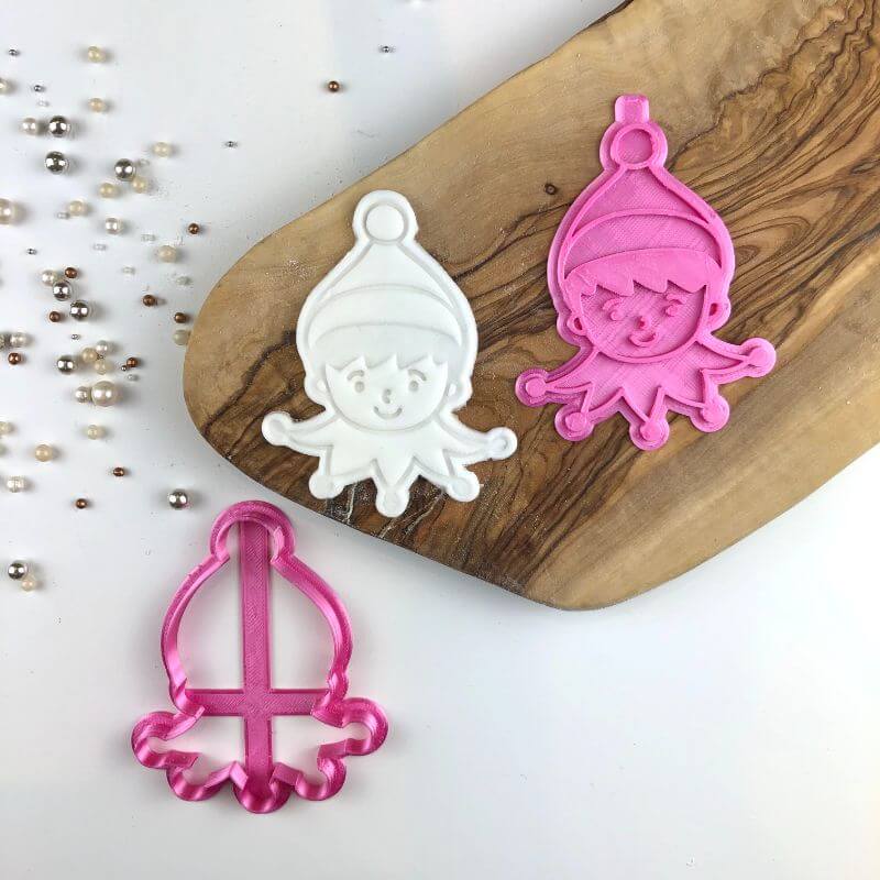 Elf on a Shelf Face Christmas Cookie Cutter and Stamp