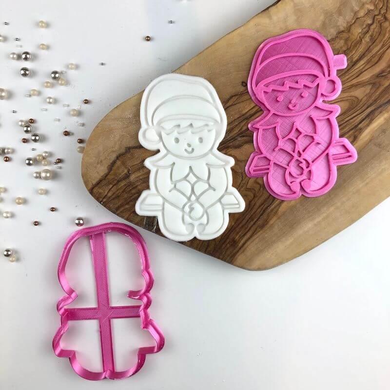 Elf on a Shelf Christmas Cookie Cutter and Stamp