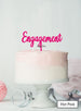 Engagement Cake Topper Premium 3mm Acrylic Hot Pink
