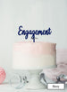 Engagement Cake Topper Premium 3mm Acrylic Navy