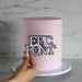 Epic Font Double Layer Custom Cake Topper or Cake Motif Premium 3mm Acrylic or Birch Wood