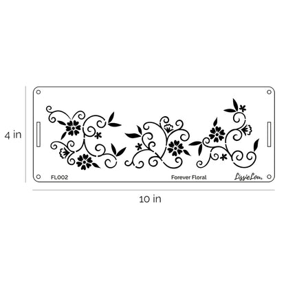 Forever Floral Cake Stencil - Border Design