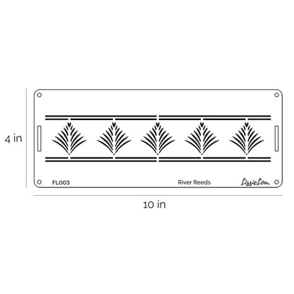 River Reeds Cut Out River Reeds Cake Stencil - Border Design – LissieLou