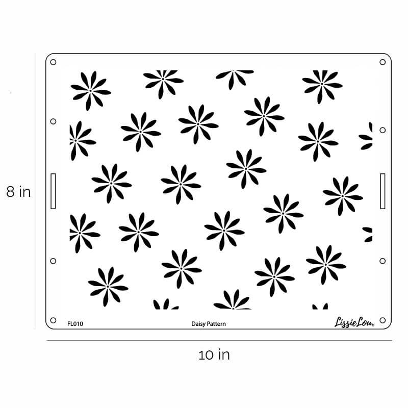 Daisy Pattern Cake Stencil - Full Size Design